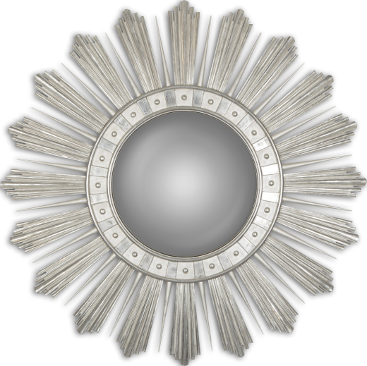 The Talisman Mirror - Sacred Geometry Black And White Mandala Art (520x519), Png Download