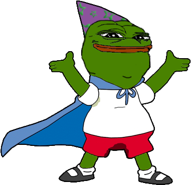73 Kb Png - Wizard Pepe Png (400x397), Png Download