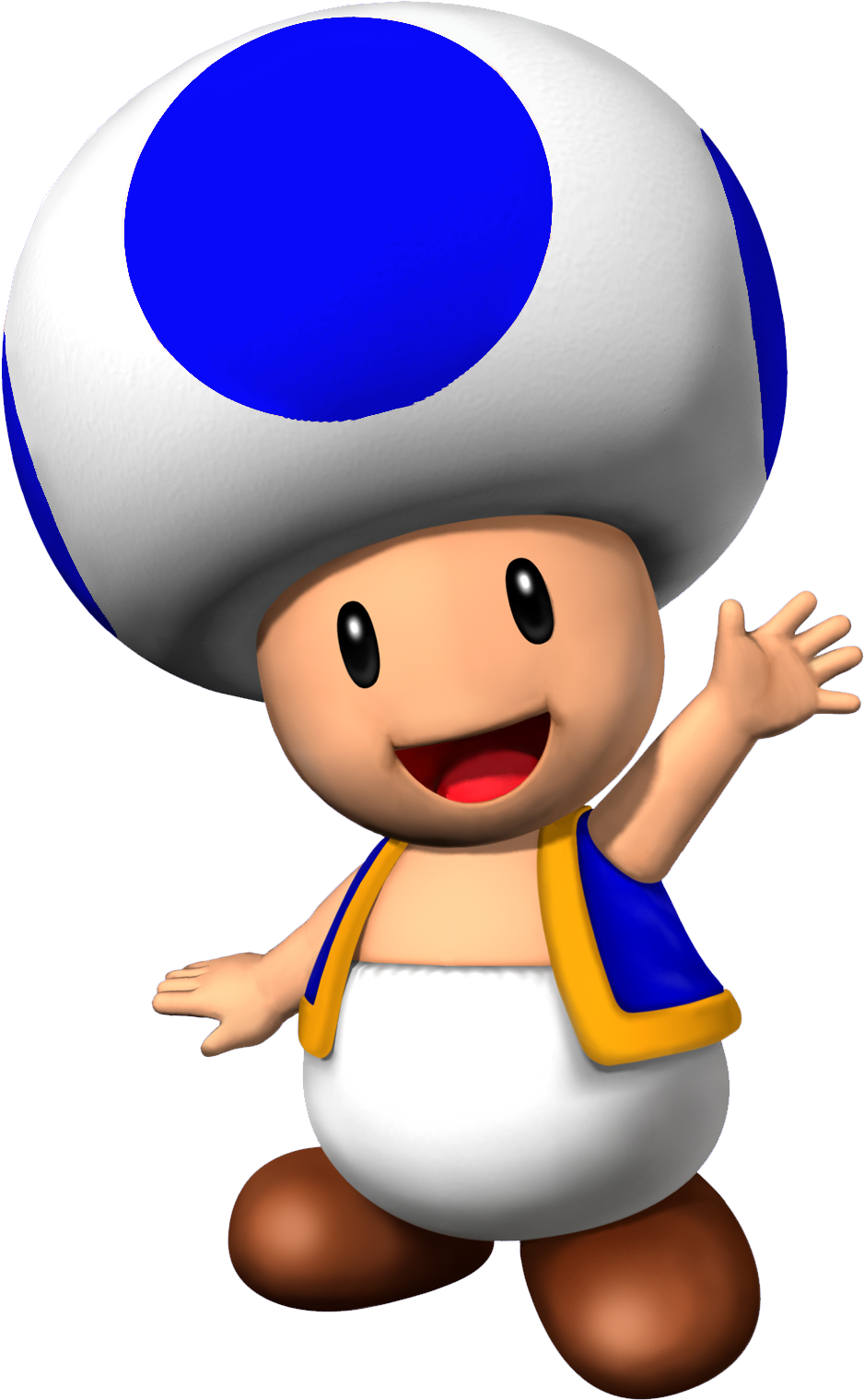 Toad - Mushroom Character In Mario Kart (1200x1600), Png Download
