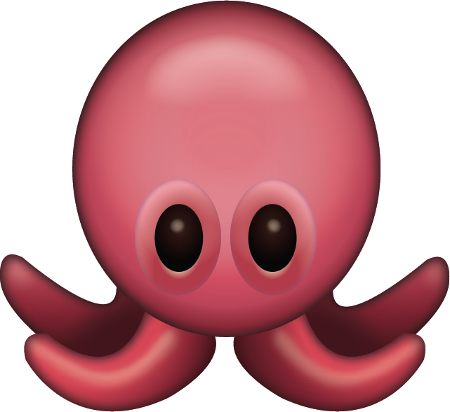 Download Ai File - Octopus Emoji Png (641x588), Png Download