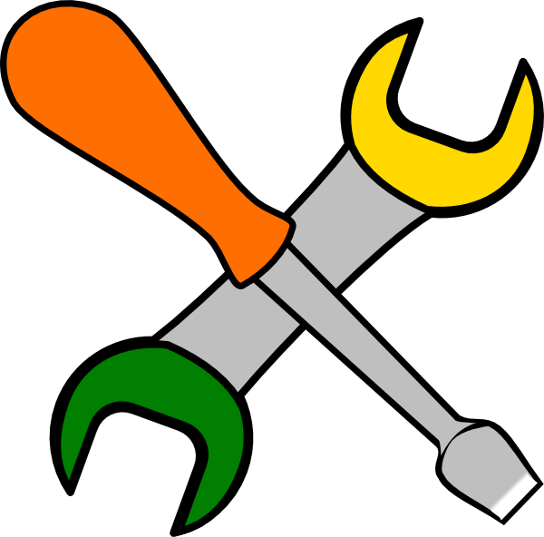 Coloured Tools Clip Art At Clker Com - Tools Clip Art (600x592), Png Download