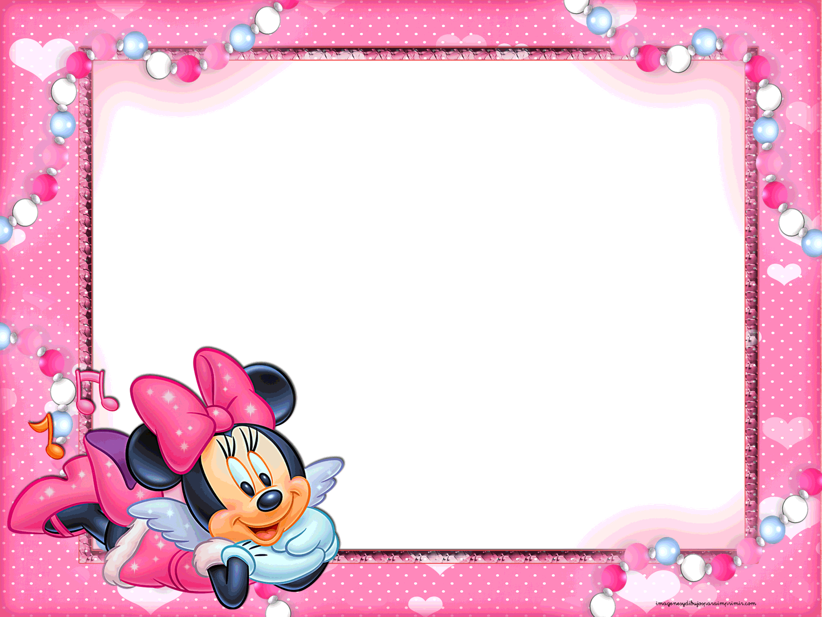 Baby Minnie Mouse Wallpaper Wallpapersafari - Marcos De Minnie Mouse (1600x1200), Png Download
