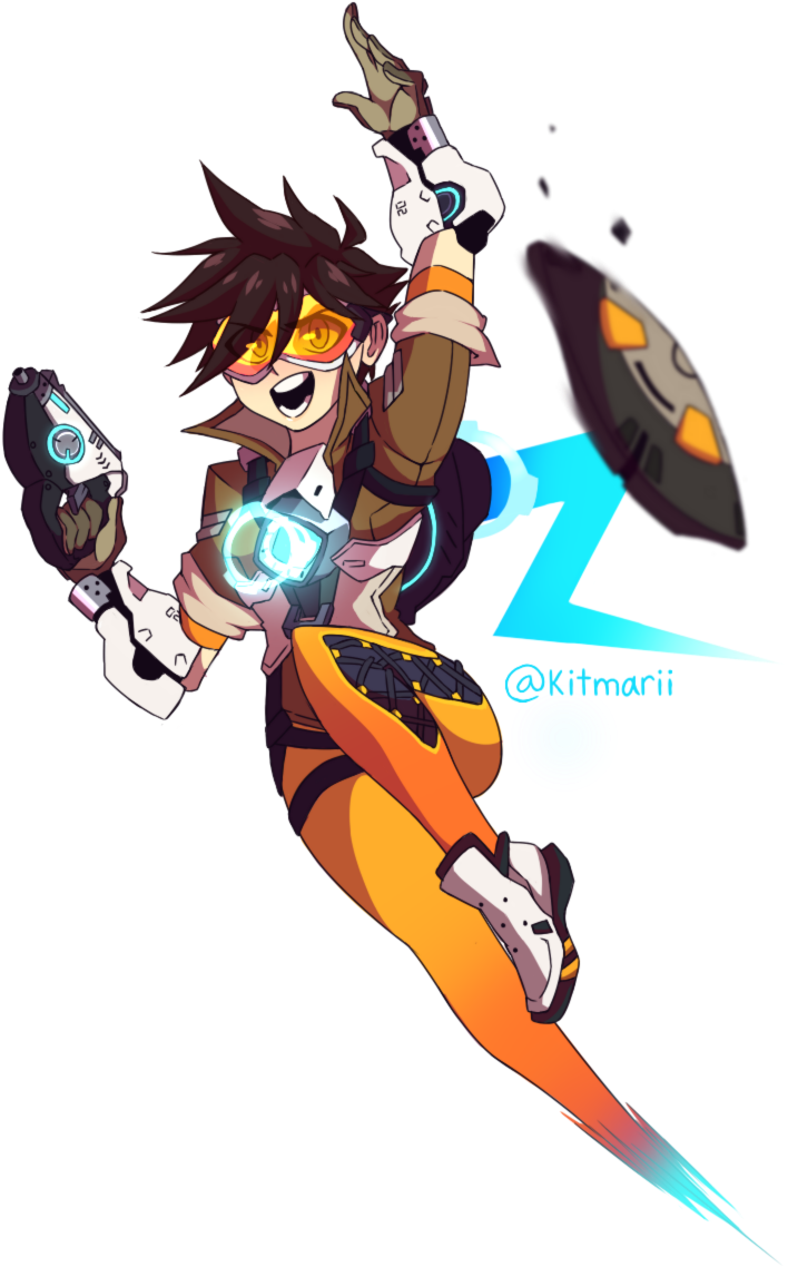 Tracer Decided To Draw This Gal Again To See How Much - Tracer (864x1152), Png Download