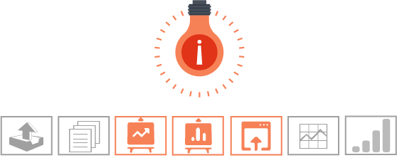 Shine A Light On Your Project Data With Power Bi - Circle (558x222), Png Download