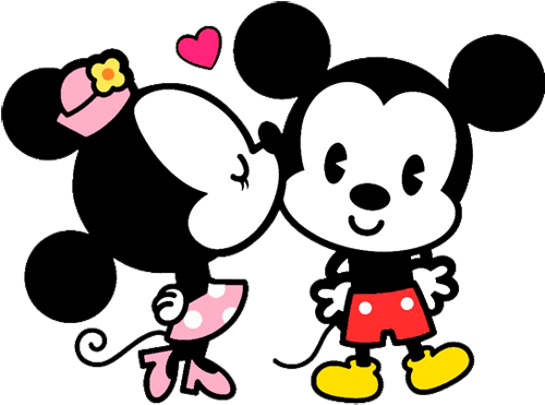 Imagenes Tiernas De Mickey Y Minnie Mouse-imagenes - Disney Cuties (500x383), Png Download