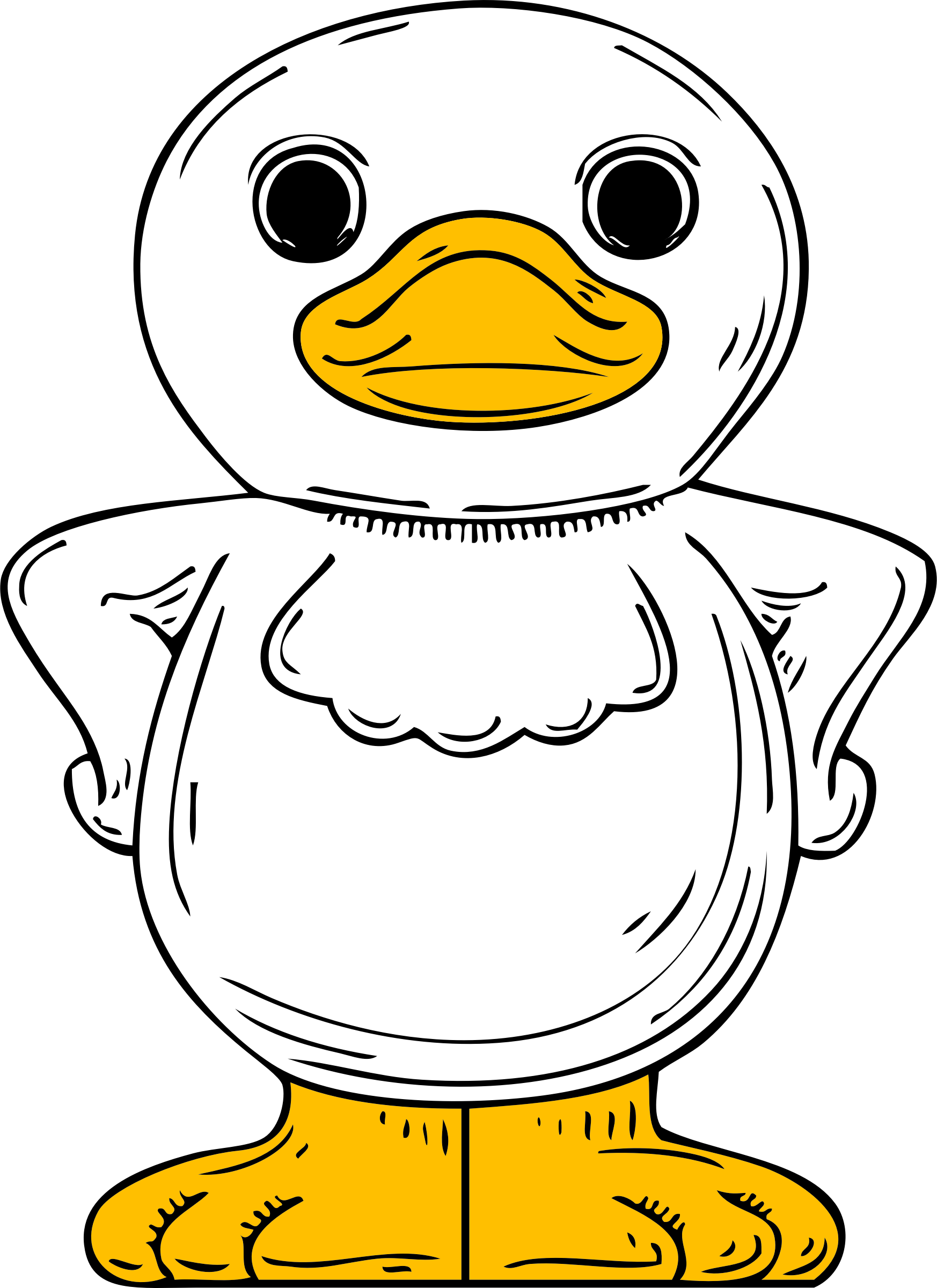 This Free Icons Png Design Of Standing Duck (1746x2400), Png Download