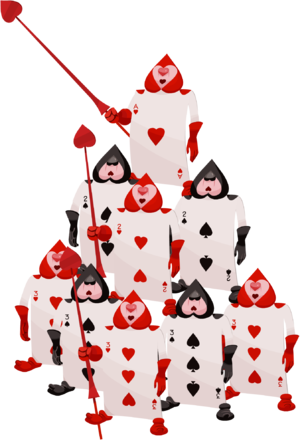 Alice In Wonderland Cards Png - Alice In Wonderland Playing Card Characters (300x440), Png Download