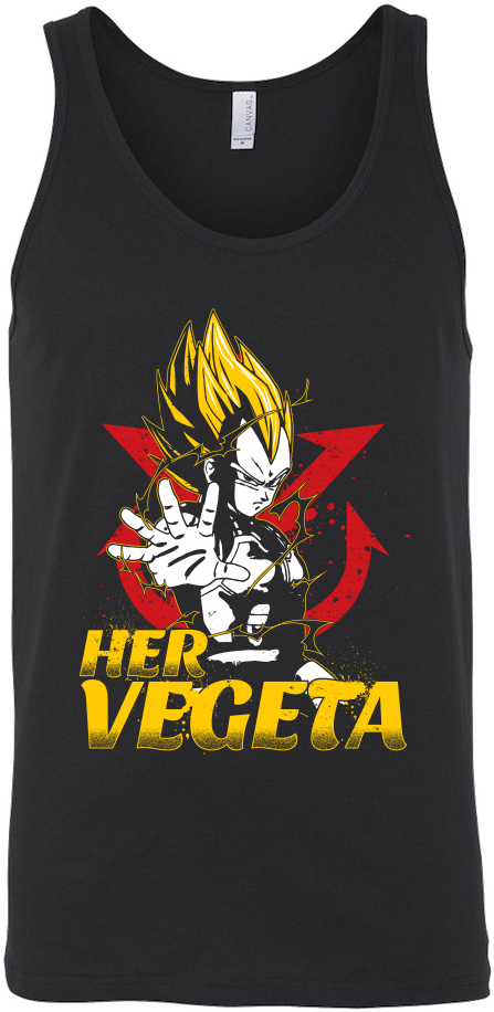 Super Saiyan Her Vegeta Unisex Tank Top T Shirt - Day Of The Dead Cat Shirts (1000x1000), Png Download