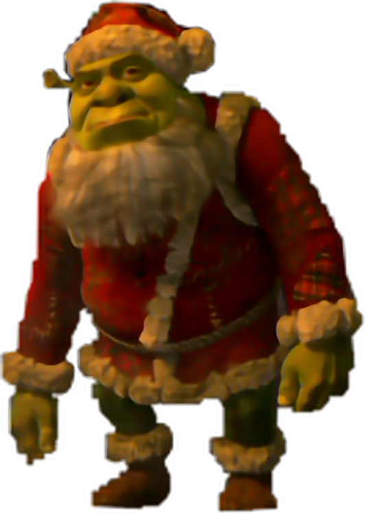 Report Abuse - Shrek Santa (532x748), Png Download