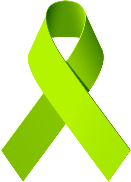 Breast Cancer Ribbon Cake Template On Candyland Ideas - World Mental Health Day Ribbon (422x600), Png Download