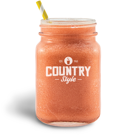 Strawberry Smoothie - Smoothie Mason Jar Png (742x490), Png Download