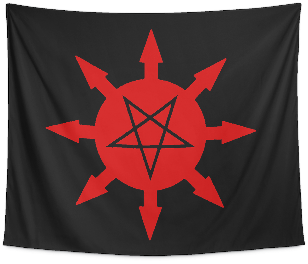 Algol Luciferian Chaos Pentagram Tapestry - Michael W Ford Algol (1024x1024), Png Download