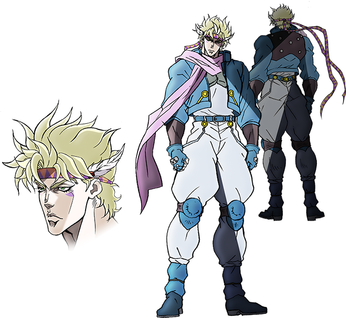 Banner Black And White Image Concept Art Png S Bizarre - Part 3 Caesar Zeppeli (701x635), Png Download