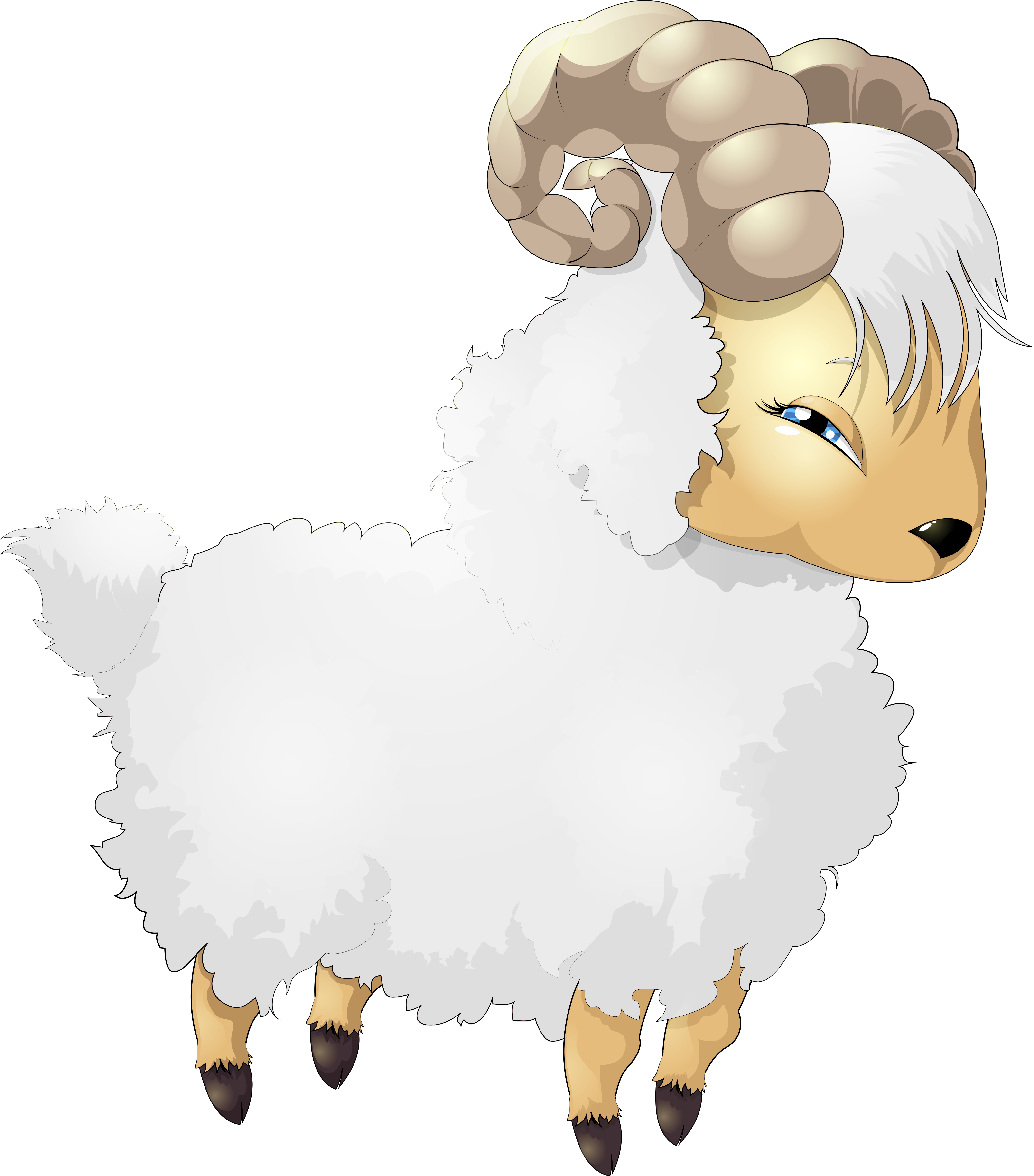 Sheep Transparent Cartoon (4295x5000), Png Download