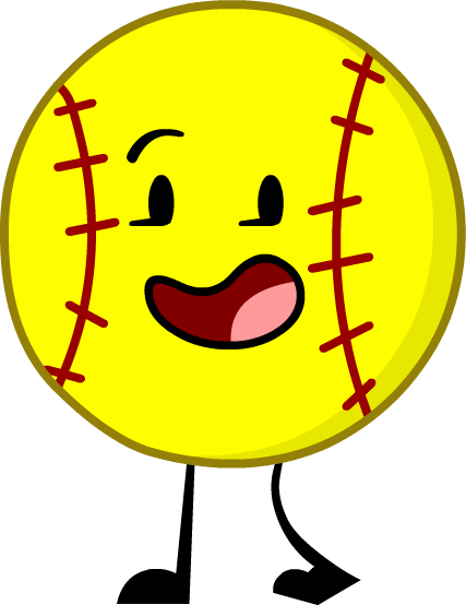 Softball Pose-0 - Bfdi Cashy (427x554), Png Download