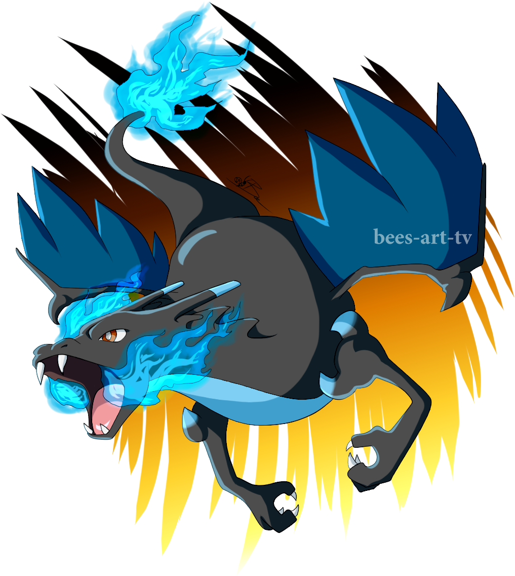 Mega Charizard - Illustration (1200x1200), Png Download