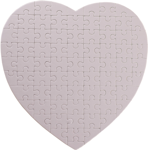 Rompecabezas En Forma De Corazon Para Sublimar - Пазл Картонный Сублимация (600x600), Png Download