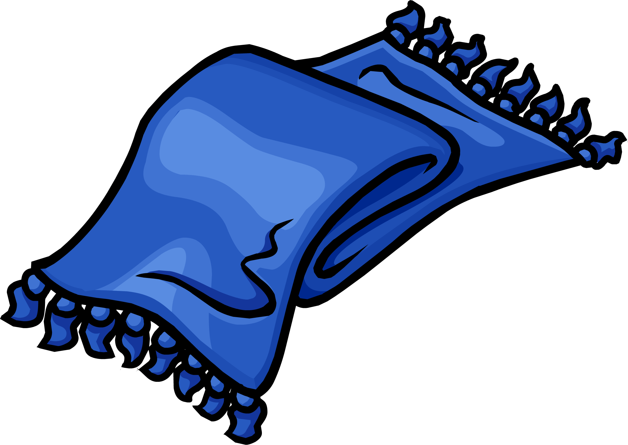 Club Penguin Scarf Hat Clip Art - Scarf Id On Club Penguin (2175x1542), Png Download