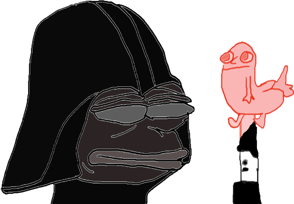Star Wars Battlefront Anakin Skywalker R2-d2 Pink - Pepe Star Wars Meme (1600x818), Png Download