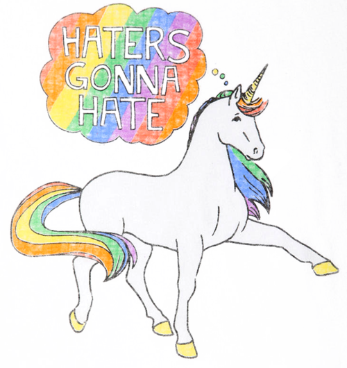 Download Tumblr Unicorn Png Unicorns Hater Gonna Hate PNG Image with No Background