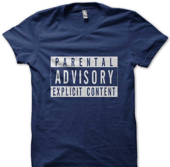 Parental Advisory Explicit Content - Wordpress T Shirt (600x600), Png Download