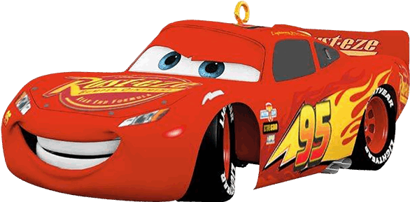 Lightning Mcqueen Hallmark Keepsake Hanging Decoration - Hallmark Lightning Mcqueen Ornament (600x600), Png Download