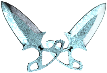 Fade Drawing Shadow - Shadow Daggers Damascus Steel (490x326), Png Download
