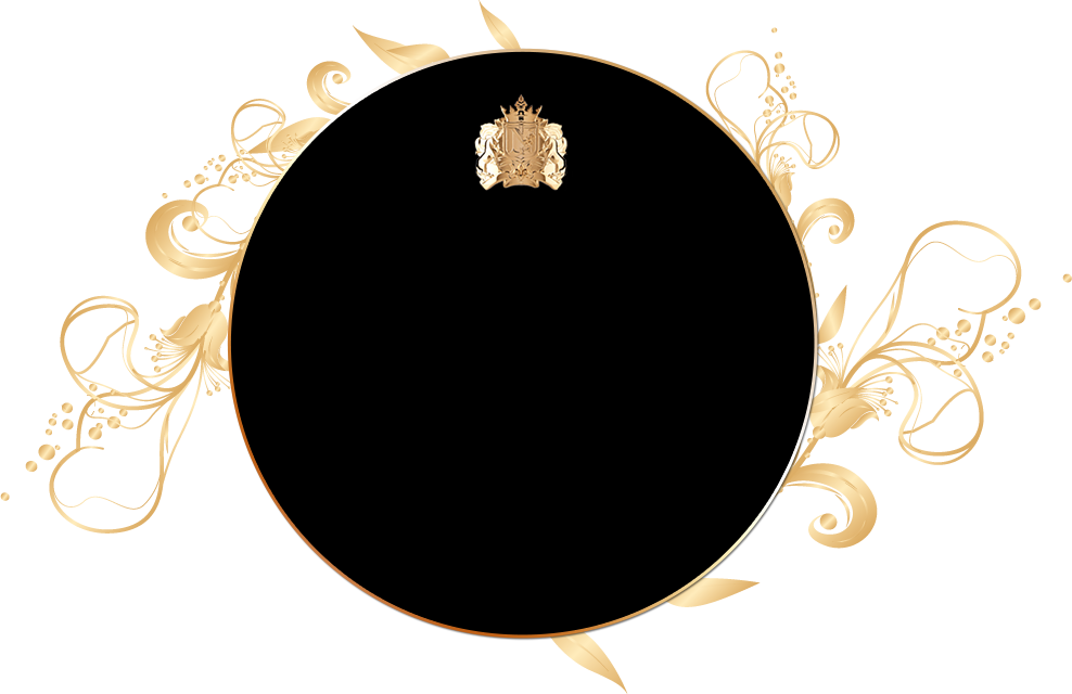Adorned With A 24 Carat Gold Plated Medallion On The - Luxury Gold Circle Png (988x640), Png Download
