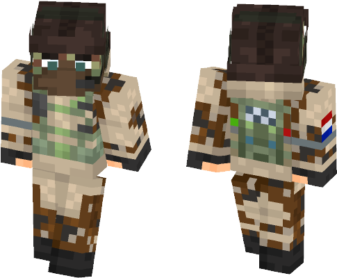 Glaz [rainbow Six Siege] - Minecraft (584x497), Png Download