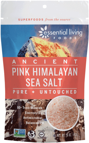 Pink Himalayan Sea Salt 16oz - Himalayan Sea Salt (406x600), Png Download