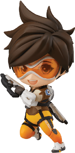 Nendoroid Tracer Nendoroid Tracer - Overwatch Nendoroid Tracer Classic Skin Edition (525x525), Png Download
