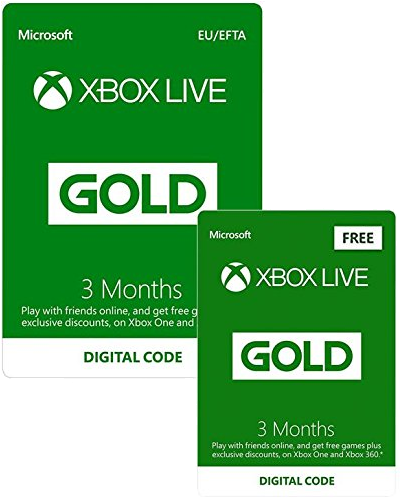 Amazon Uk Is Running A Great Deal On Xbox Live Gold - False Microsoft Xbox Live 6 Months + 1 Bonus Game Gold (800x537), Png Download