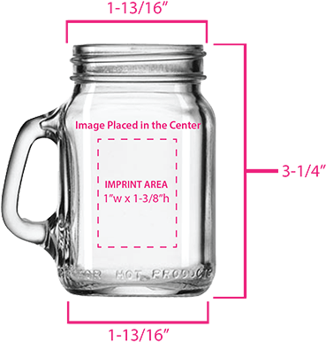 Mini Drinking Jar - 4.75 Oz. (387x400), Png Download