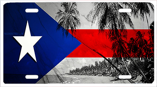 Puerto Rican Island - Flag (500x400), Png Download