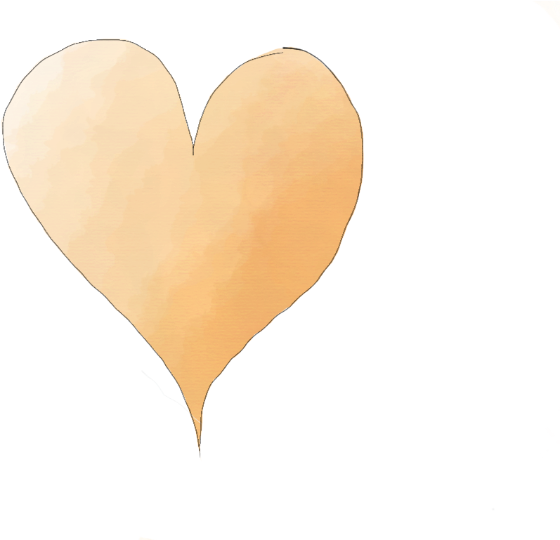 Orange Heart - Heart (1024x768), Png Download