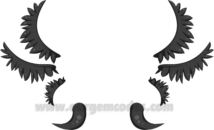 Dark Seraph Horns (743x453), Png Download