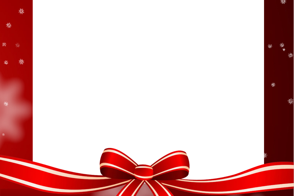Picture Frame Christmas Card Zrom Tk - Frame Christmas Card Png (1000x666), Png Download