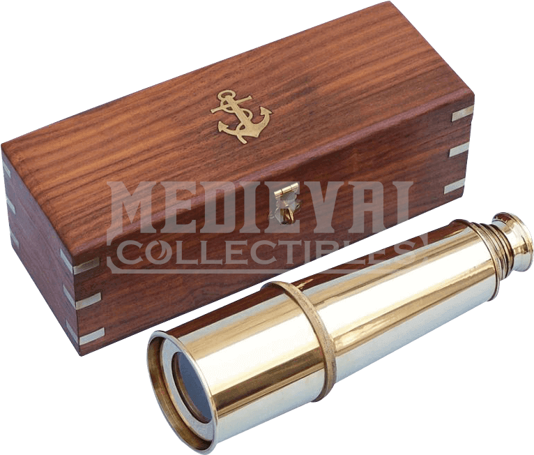 Nauticalmart Deluxe Class Solid Brass Admiral's Spyglass (765x765), Png Download