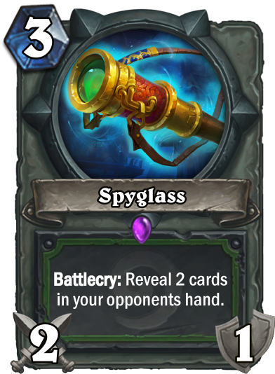 Spyglass, Let Me Take A Look - Molten Blade Hearthstone (400x550), Png Download