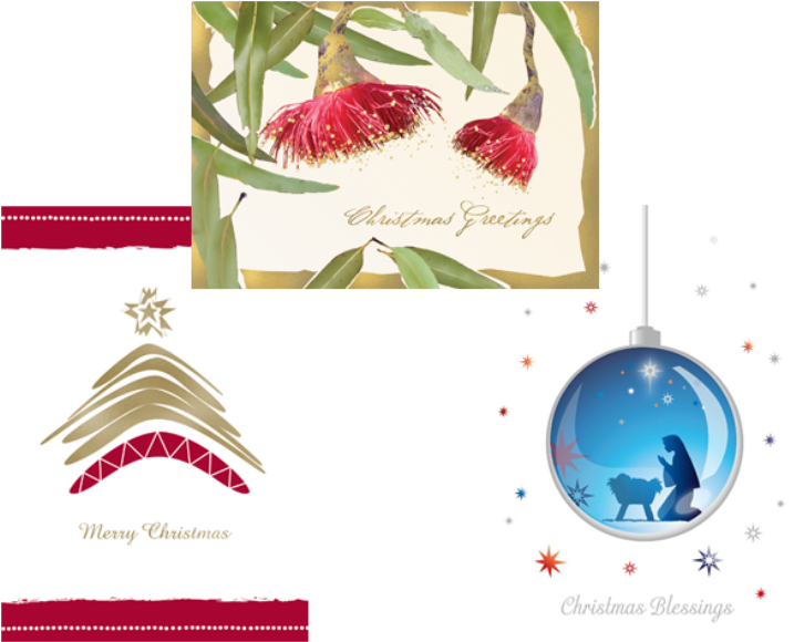 Pack Of Six 2018 Christmas Cards - Bush Church Aid Society (759x613), Png Download