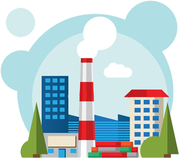 Industry - Factory (555x355), Png Download