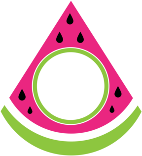 Summer Monogram Frame - Watermelon Frame Png (480x480), Png Download