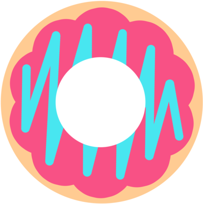 Summer Monogram Frame - Doughnut (480x480), Png Download