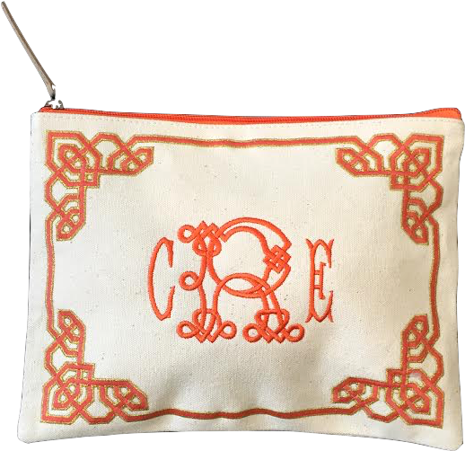 Monogrammed Frame Clutch - Stitch (621x621), Png Download