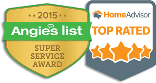 Home Advisor & Angie's List Super Service Award Logos - Home Advisor Top Rated (500x266), Png Download
