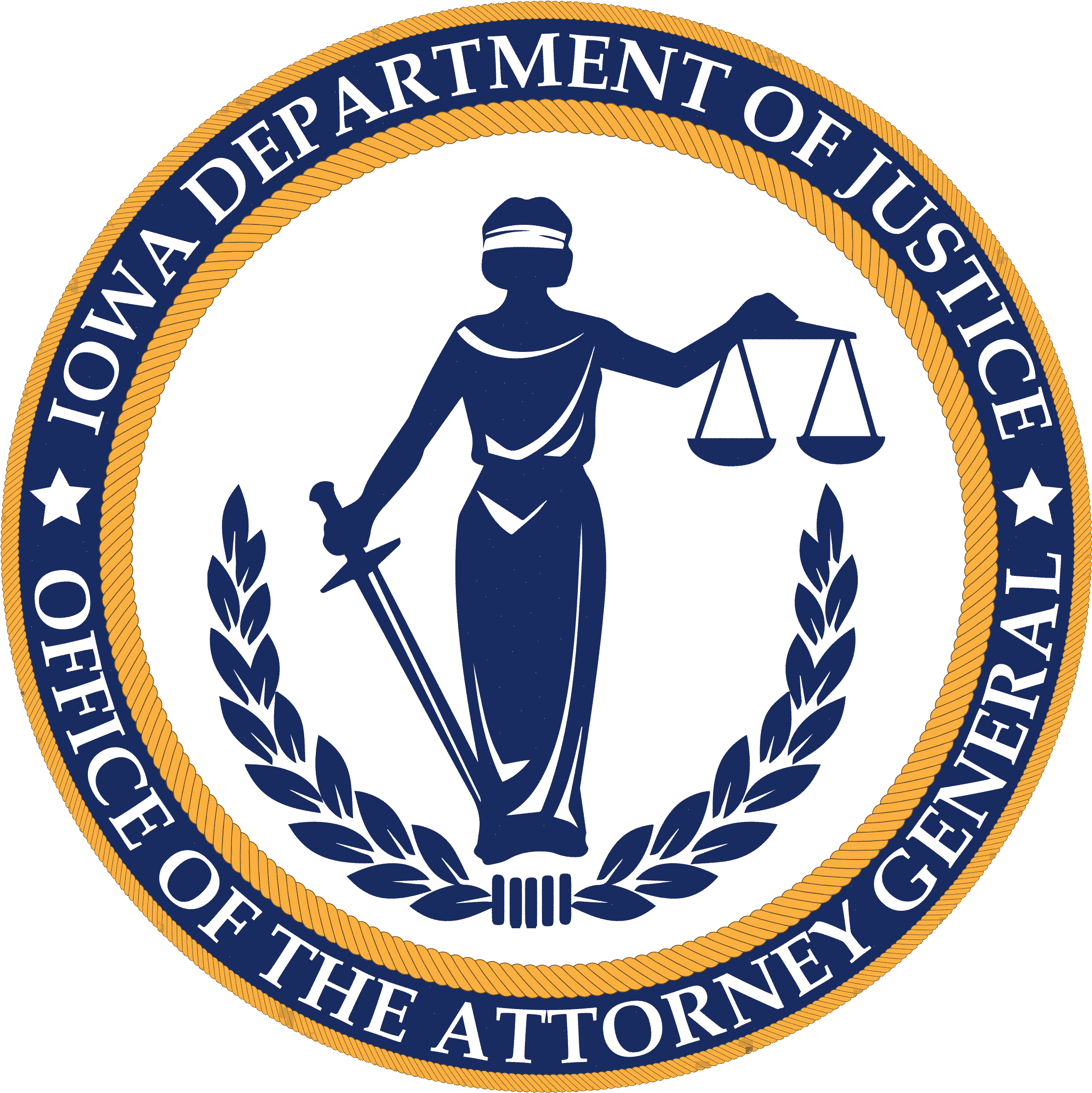 About The Office Of Attorney General - Lady Justice In Court (2648x2648), Png Download