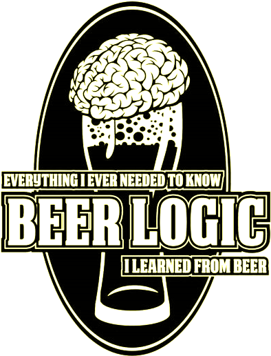 Beer Logic Logo Transparent - Zombie Food Pyramid - Brains Sticker (413x534), Png Download