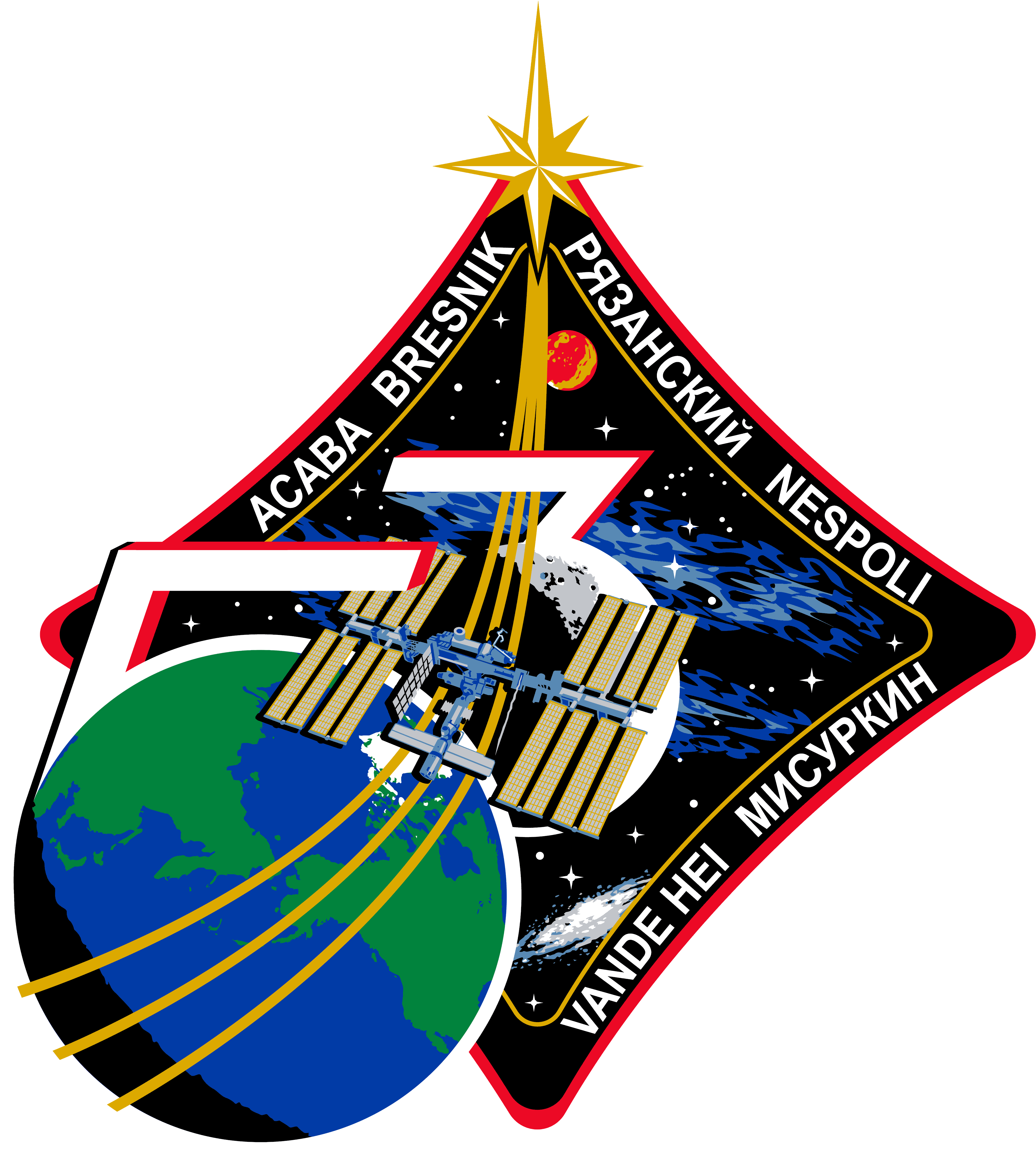 Iss Expedition 53 Patch (4046x4506), Png Download