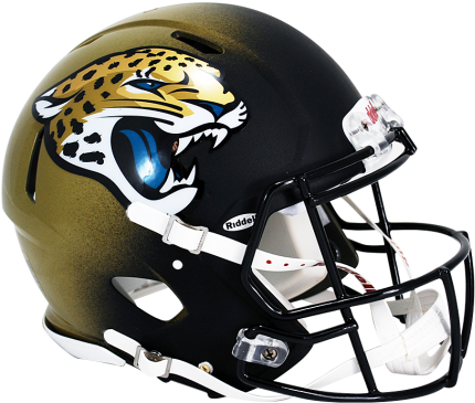Jacksonville Jaguars Authentic Speed Revolution Helmet - Jacksonville Jaguars Helmet 2017 (475x429), Png Download