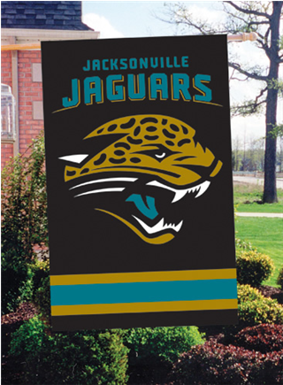 Jacksonville Jaguars Applique Banner Flag - Nfl Appliqué House Flag The Party Animal Nfl Team: (434x434), Png Download